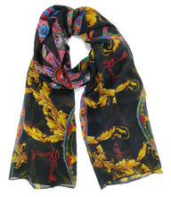 Carica l'immagine nel visualizzatore di Gallery, Foulard ruota nero
