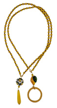 Load image into Gallery viewer, Collana lunga tris con decoro limone