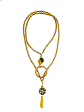 Load image into Gallery viewer, Collana lunga tris con decoro limone