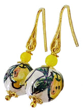 Carica l'immagine nel visualizzatore di Gallery, Orecchini a forma di pallina decoro limone