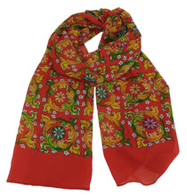 Load image into Gallery viewer, Caltagirone red flower foulard