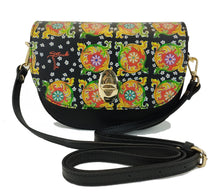 Carica l'immagine nel visualizzatore di Gallery, Borsa modello Simona 2024 Fiore Caltagirone nero