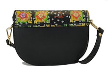 Carica l'immagine nel visualizzatore di Gallery, Borsa modello Simona 2024 Fiore Caltagirone nero