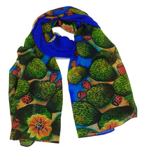 Carica l'immagine nel visualizzatore di Gallery, Foulard fichi d'india blu