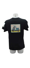 Carica l'immagine nel visualizzatore di Gallery, Maglietta da uomo MODELLO VESPA PATCHWORK(nera)