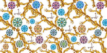 Load image into Gallery viewer, Caltagirone white flower foulard