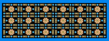 Load image into Gallery viewer, Caltagirone blue flower foulard
