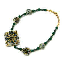 Carica l'immagine nel visualizzatore di Gallery, Bracciale con piastrella verde