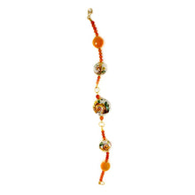 Carica l'immagine nel visualizzatore di Gallery, Bracciale motivo Caltagirone - colore arancio