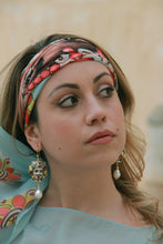 Carica l'immagine nel visualizzatore di Gallery, Orecchini con testa di Caltagione (azzurro)