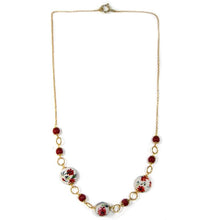 Load image into Gallery viewer, Choker necklace poppies design