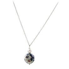 Carica l'immagine nel visualizzatore di Gallery, Collana girocollo con decoro faccina blu