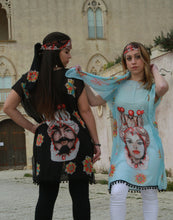 Load image into Gallery viewer, Kaftan with king & queen with flowers