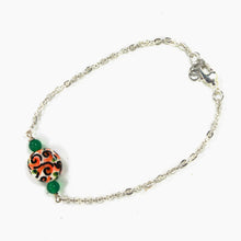 Carica l'immagine nel visualizzatore di Gallery, Bracciale in acciaio con ceramica.