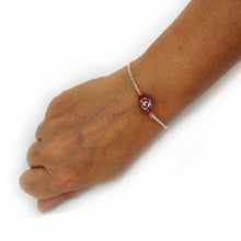 Carica l'immagine nel visualizzatore di Gallery, Bracciale in acciaio con ceramica.