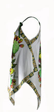 Carica l'immagine nel visualizzatore di Gallery, TOP PER DONNA FICO D'INDIA IN RASO DI COTONE 100% CON STAMPE ARTISTICHE CHE NASCONO DA QUADRI.