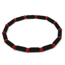 Carica l'immagine nel visualizzatore di Gallery, Bracciale elastico per uomo con lava dell'Etna
