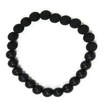Carica l'immagine nel visualizzatore di Gallery, Bracciale elastico per uomo con lava e onice