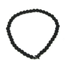 Carica l'immagine nel visualizzatore di Gallery, Bracciale elastico per uomo con lava ed ematite