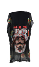 Load image into Gallery viewer, Kaftan with king & queen with flowers