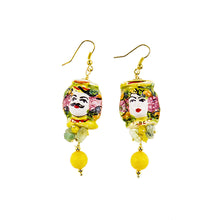 Carica l'immagine nel visualizzatore di Gallery, Orecchini testa di Caltagirone (diversi colori)