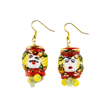 Carica l'immagine nel visualizzatore di Gallery, Orecchini testa di Caltagirone (diversi colori)