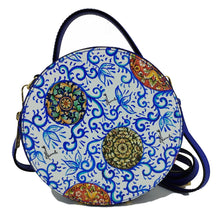 Load image into Gallery viewer, Tamburello model bag 2024 blue swirl
