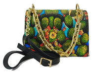 Blue prickly pears model handbag
