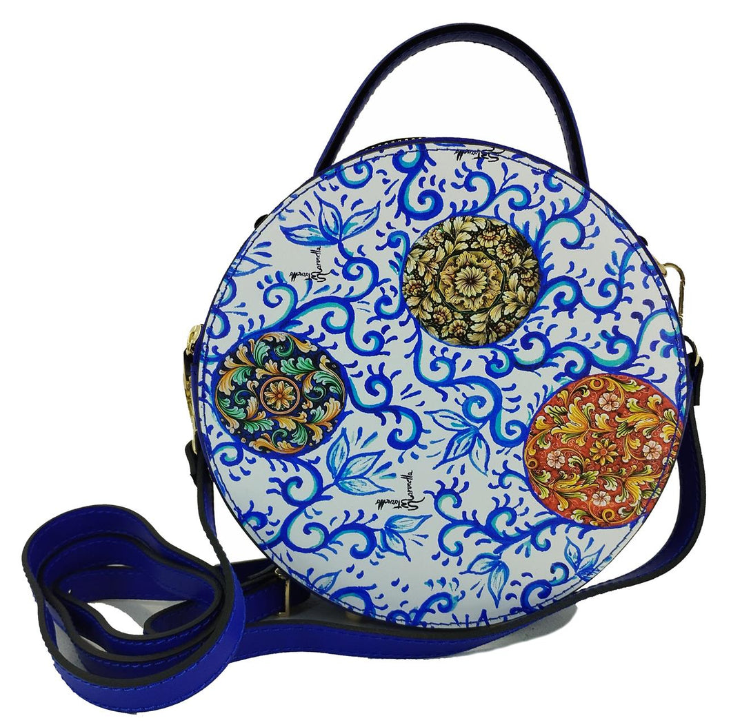 Tamburello model bag 2024 blue swirl