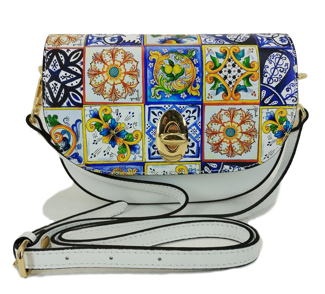 Simona model bag 2024 Caltagirone tiles