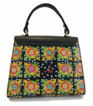 Load image into Gallery viewer, Rakelly 2024 Caltagirone flower in black model bag
