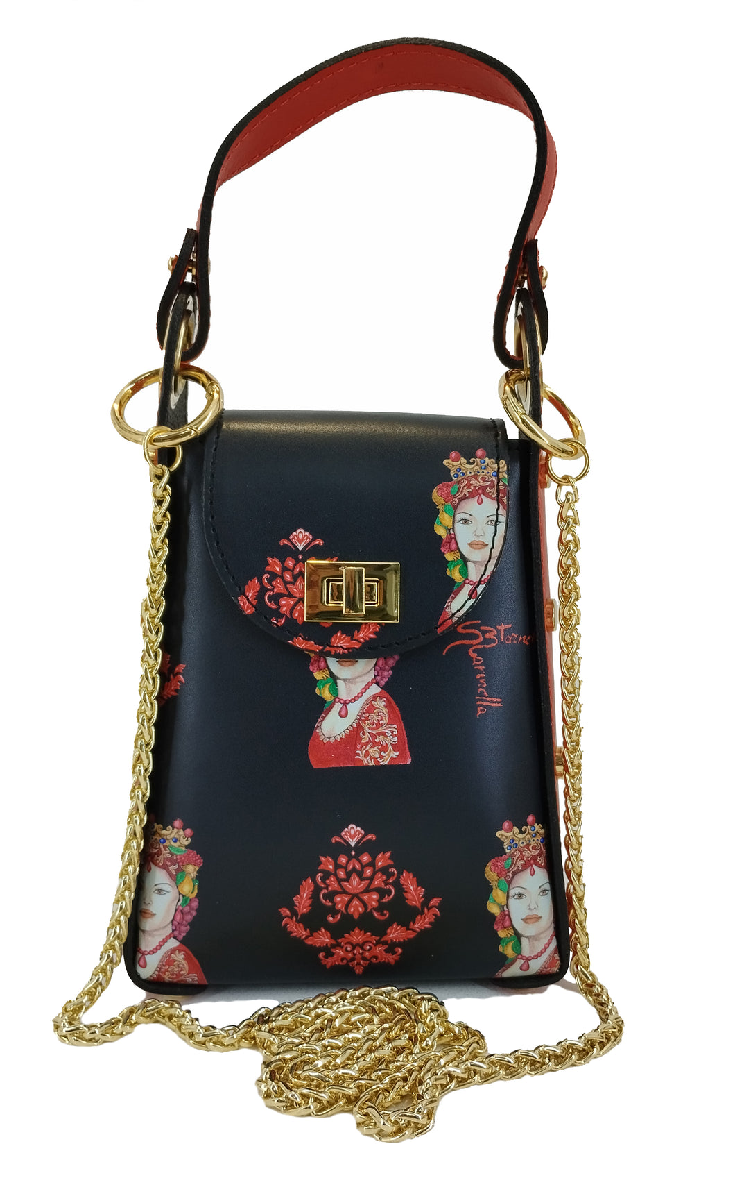 Red queen phone holder model bag 2023