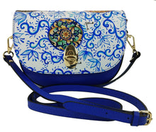 Load image into Gallery viewer, Simona model bag 2024 blue swirl
