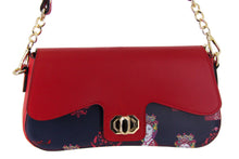 Load image into Gallery viewer, Red queen flap clutch bag
