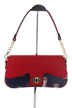 Load image into Gallery viewer, Red queen flap clutch bag

