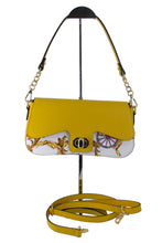 Load image into Gallery viewer, Yellow wheel flap clutch bag
