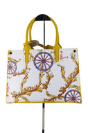 Large white wheel model bag