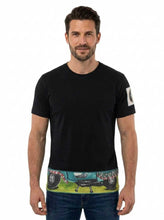 Carica l'immagine nel visualizzatore di Gallery, Maglietta da uomo MODELLO VESPA PATCHWORK(nera)
