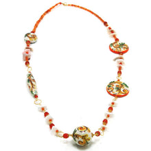 Load image into Gallery viewer, LONG NECKLACE CALTAGIRONE ORANGE
