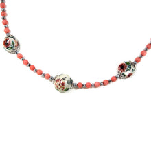Load image into Gallery viewer, CHOKER NECKLACE WITH PINK CORAL
