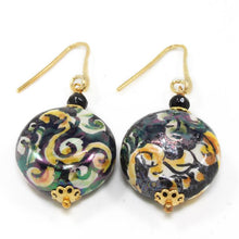 Load image into Gallery viewer, BLACK CALTAGIRONE EARRINGS
