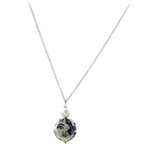 Load image into Gallery viewer, Choker necklace with blue face design
