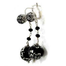 Load image into Gallery viewer, MODERN DESIGN WHITE&amp;BLACK BALL EARRINGS
