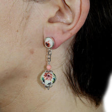Load image into Gallery viewer, LONG PINK EARRINGS
