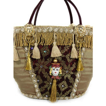 Load image into Gallery viewer, Sicilian Hand bag (coffa) - burgundy
