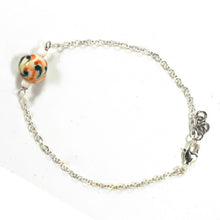 Load image into Gallery viewer, WOMAN METAL BRACELET WITH CERAMIC, ROSARY STYLE. MADE IN ITALY.
