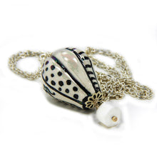 Load image into Gallery viewer, Hot air balloon shaped pendant with hand painted ceramic
