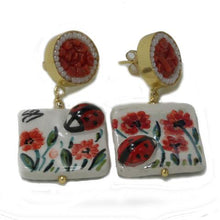 Load image into Gallery viewer, POPPY TILE EARRINGS
